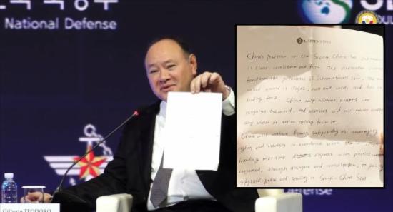 China’s Note To Philippine Minister Backfires